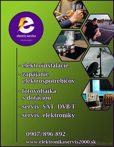 Elektroinštalácie , kompletné realizácie, + servis SAT, TV