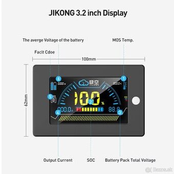 JIKONG BMS 3.2 inch Screen Display Monitor