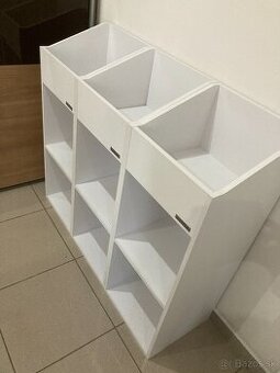 3 x Glorious record rack 330 white