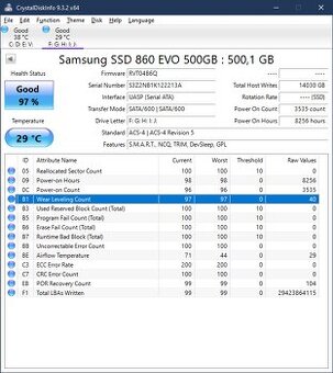 SSD 2,5" Samsung 860 EVO 500GB