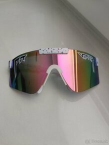 Športové slnečné okuliare Pit Viper - bielo ružové