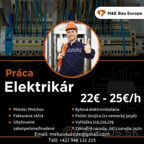 Elektrikár Nemecko ( Mníchov)