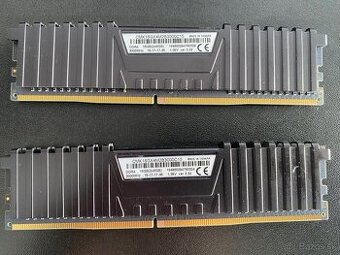 Pamäte: Corsair LPX Vengeance DDR4 16GB (2x8), CL15, 3000Mhz