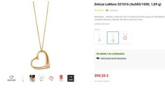 Dolcze LaMore 321016 (Au585/1000, 1,89 g)