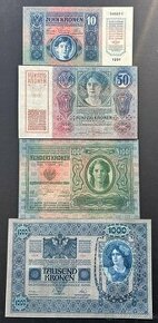 Bankovky Rakúsko-Uhorsko Unc