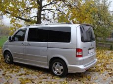 vw transporter t5 03-15 zadni naraznik listy