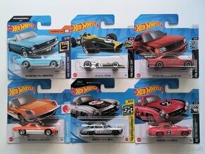 Hot Wheels - Mustang, Mercedes 560 SEC, 300 SL, Lotus