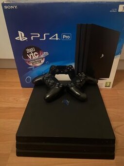 PS4 Pro 1TB + 2 ovládače