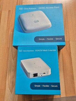 Cisco business 240ac access point + 143acm mesh extender