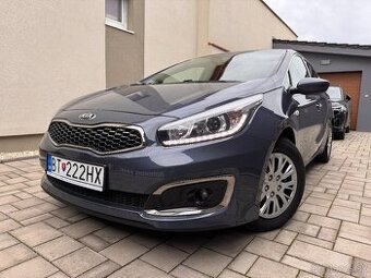 KIA CEED 1,4 CRDI,SILVER,NAFTA,KÚPENA NA SK,78 500 KM,3/2018