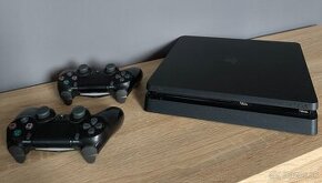 Playstation 4 Slim 500GB, 2 ovládače+ hry