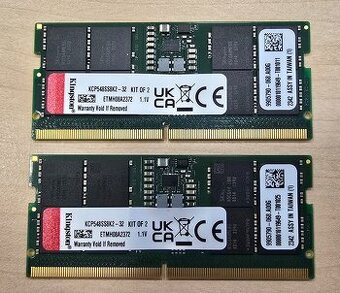 Pamäť Kingston 32 GB DDR5-4800 SODIMM (Kit 2x 16 GB)