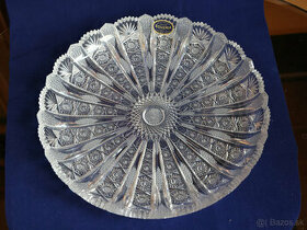 Krištálový tanier / misa, priemer 28cm, Crystal Bohemia