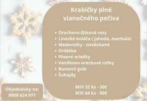 Krabičky plné vianočného pečiva