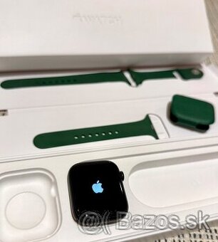 Apple Watch 7 45mm green  + kryt a komplet príslušenstvo