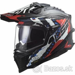 Prilba LS2 EXPLORER CARBON MX701 Extend MATT RED - M