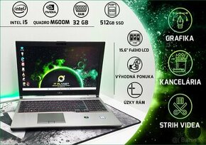 15,6" FullHD IPS FUJITSU CELSIUS H760, i5/Quadro M600M/32GB