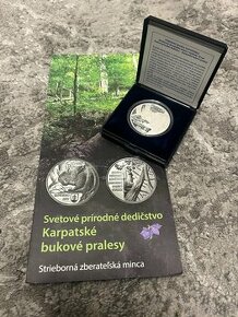 10 Euro Karpatské bukové pralesy 2015 PROOF