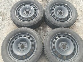 Plechove disky 5x112r16+zimne pneu - 1