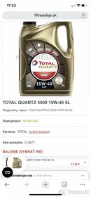 TOTAL QUARTZ 5000 15W-40 5L