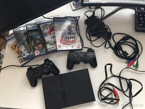 REZERVOVANÉ Playstation 2 + 2 ovládače + 5hier