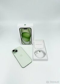 Apple iPhone 15 128GB Green 100% Zdravie Batérie - 1