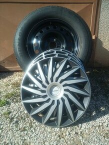 Plechové disky 5x114,3 R16 + Zimné pneumatiky DUNLOP