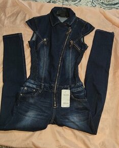 Dámsky riflový overal denim blue - nový