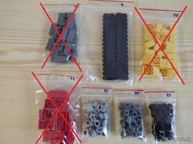 Lego diely v baleniach, kocky a okrúhle diely