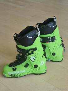 Lyziarky - Scarpa F1 Junior green lime