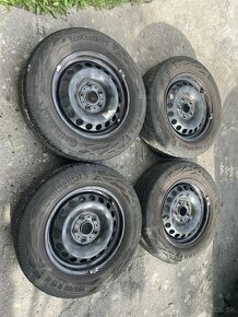 Plechove disky 5x112 r15 letne pneu Continental 195/65 r15