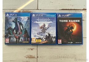 Predám DMC 5, Horizon Zero Dawn, Shadow of the Tomb Raider