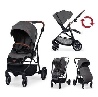 Športový kočík Kinderkraft All Road Ash Grey