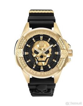 PHILLIP PLEIN THE $KULL TITAN GOLD WATCH