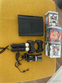 Playstation 3 500gb+ move+hry