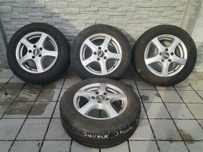 Alu disky 5x112 R15 + 195/65 R15 letné pneumatiky