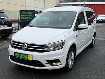 ►VW CADDY MAXI 2,0 TDI - 110 kW, NAVI, 7 MÍST, DPH ◄