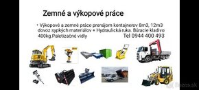 Zemné výkopové práce autodoprava