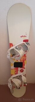 149 cm damsky snowboard BURTON s viazanim