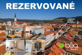 REZERVOVANÝ: Veľký 3-izb. zrenovovaný byt, centrum, Levoča