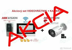 Akciový set Hikvision videovrátnik DS-KIS603 + 4Mpx IP kamer - 1