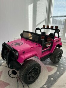 Elektrické autíčko Monster Jeep - ružové