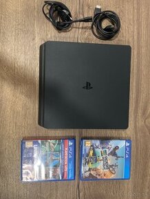 Ps4 slim + 2hry káble a ovládač