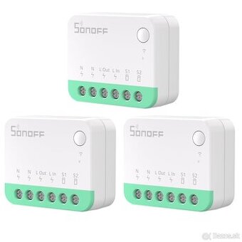 SONOFF MINIR4M WiFi Smart Alexa Switch 3 Pack - 2-cestný mod