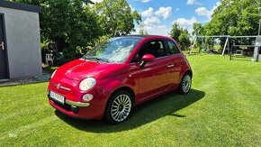 Fiat 500 cabrio , 1.4 benzín, koža , senzory - 1