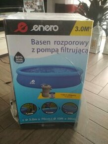 Bazén priemer 3m s filtráciou -nový - 1