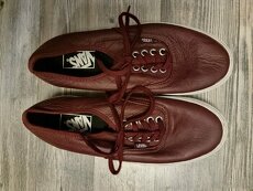 Vans bordové kožené tenisky č.39 - 1