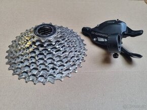 Kazeta Shimano + radenie SRAM