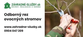 ODBORNY REZ OVOCNYCH STROMOV | MICHALOVCE |