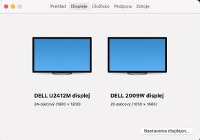 Monitor DELL U2412M a DELL 2009W (aj samostatne)